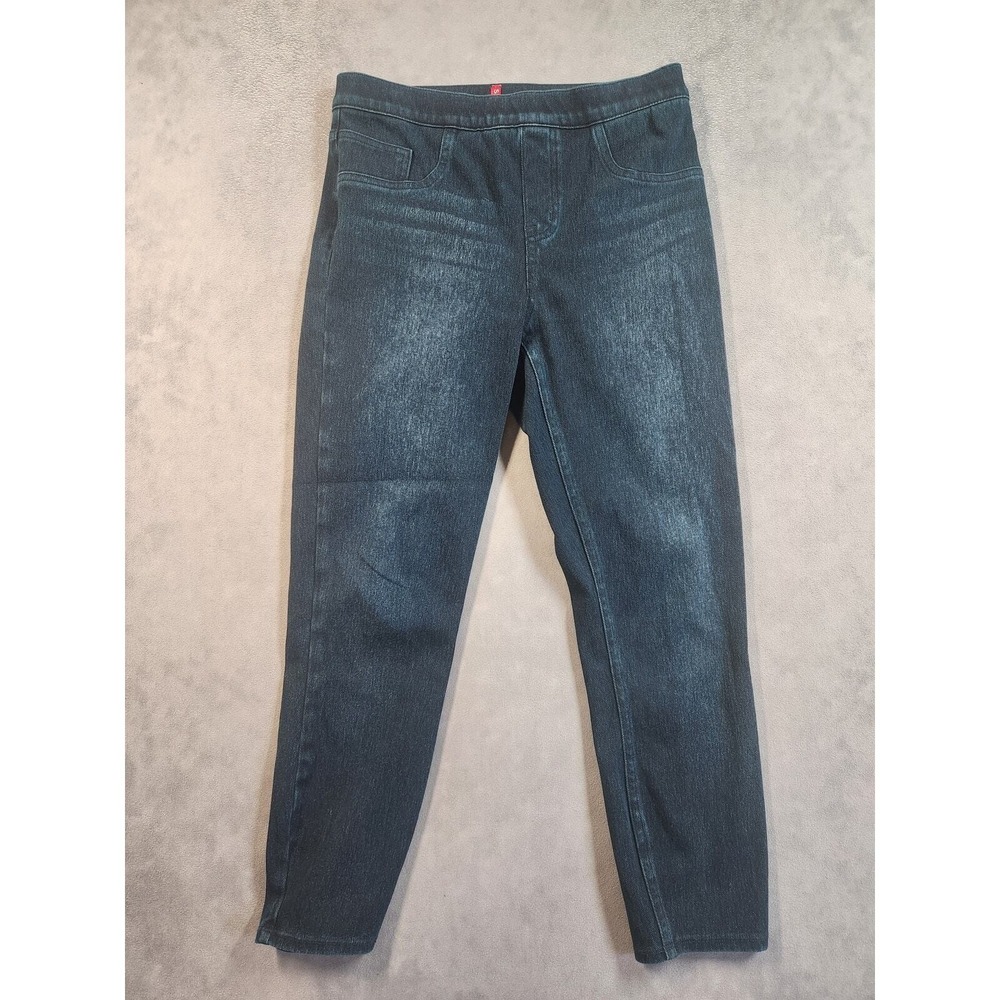 Spanx Jeggings Womens Size Medium M Blue Jean Leggings Ankle Cropped